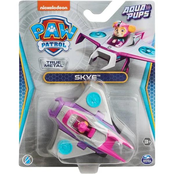 Paw Patrol True Metal Skye Aqua Pups 1:55 Vehicle