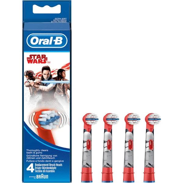 Oral-B Genuine Kids Replacement Toothbrush Heads, Pack of 4