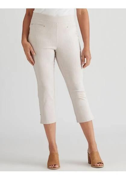 Millers Bengaline Pull On Capri With Rib Waistband Pants - EOFY Sale