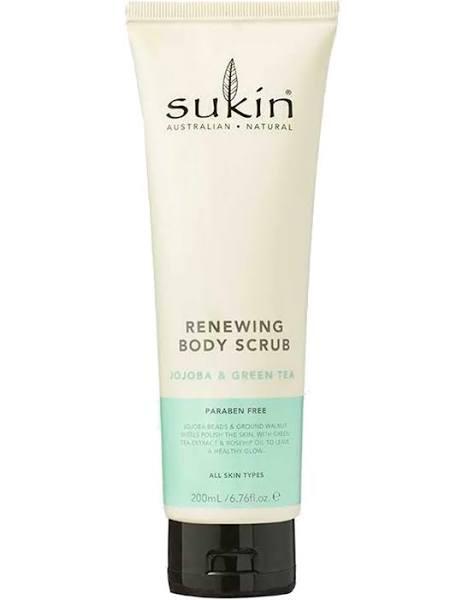 Sukin Renewing Body Scrub with Green Tea & Jojoba 200 ml