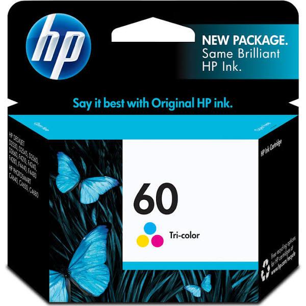 HP 60 Original Ink Cartridge, Tri-Color (CC643WN)