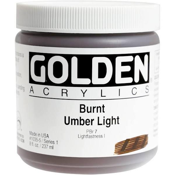 Golden Heavy Body Acrylic 237ml Burnt Umber Light