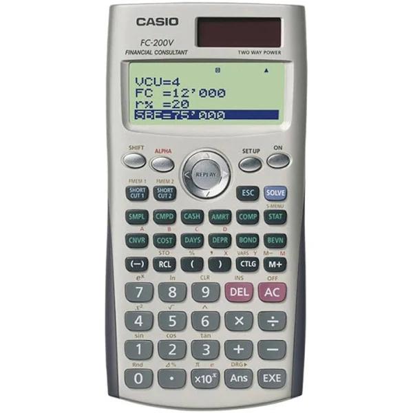 Casio Fc-200v Financial Calculator