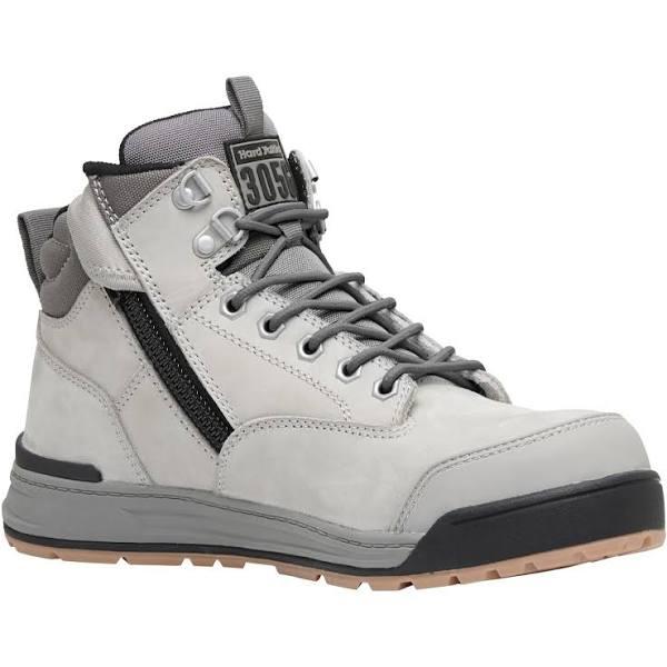 Hard Yakka - 3056 Lace Zip Safety Boot - Grey - 12 AU/UK