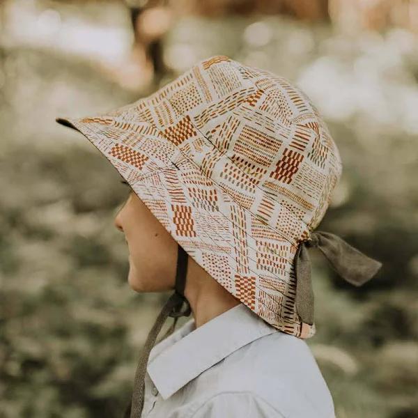 Bedhead Hats - Explorer' Kids Reversible Sun Hat - Otis / Olive 6-12 mth | 46 -50cm | S