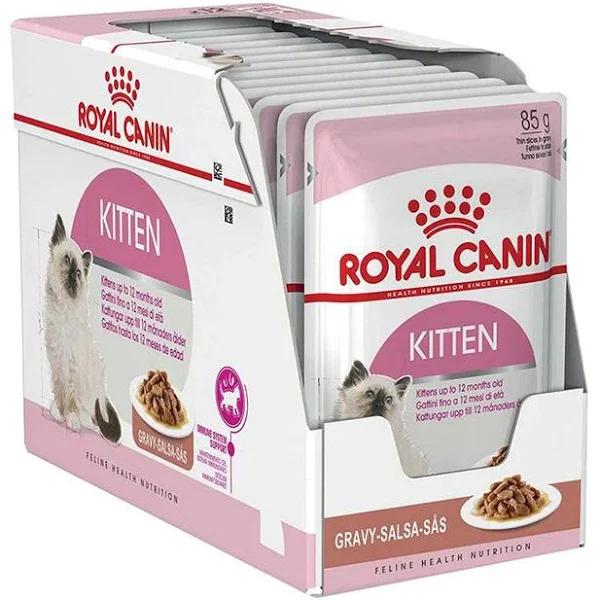 ROYAL CANIN Kitten Gravy Wet Cat Food 12 x 85G l Cat Food l Petso AU