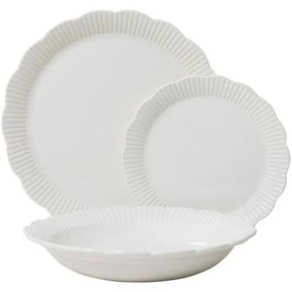 Robert Gordon Petal Dinner Set 12 Piece in White