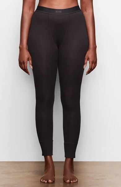 Skims Black Cotton Rib Leggings