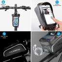 ROCKBROS Bike Phone Front Frame Bag Bicycle Bag Waterproof Bike Phone Mount Top Tube Bag Bike Phone Case Holder Accessories Cycling Pouch Compatible W