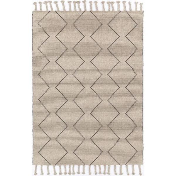 Leilani Diamond Tassel Ash Rug 240x330cm