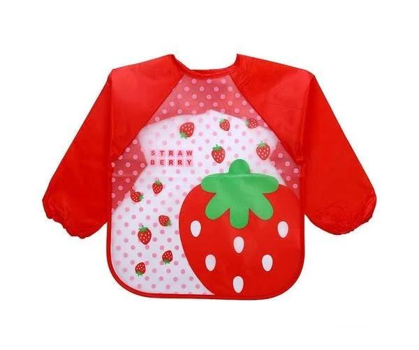 Baby Kids Smock Toddler Waterproof Long Sleeve Art Children Feeding Bib Apron AU