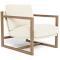 Box Fabric Occasional Armchair Ivory by Freedom