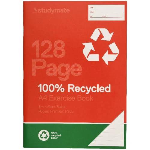 Studymate A4 70gsm 8mm Ruled Binder Book 128 Page