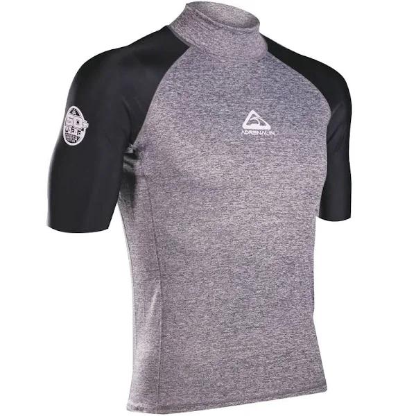 Adrenalin Beach Short Sleeve Adult Rash - Grey