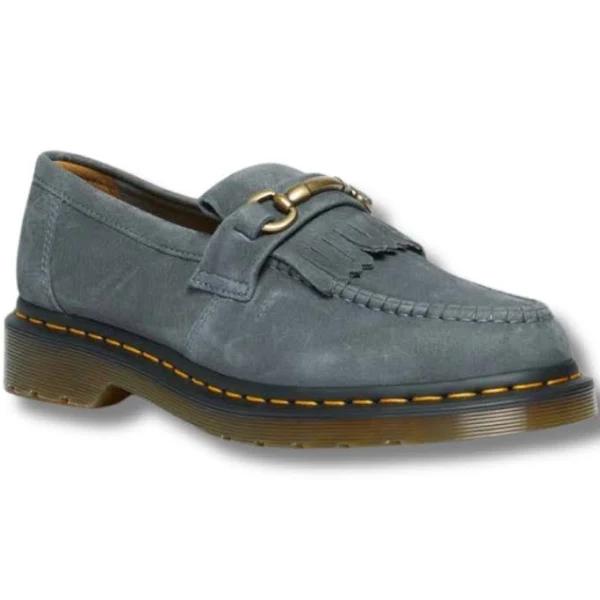 Dr. Martens Gray Adrian Snaffle Loafers