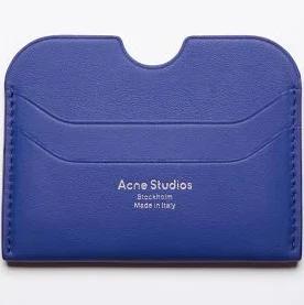 Acne Studios Men's Elmas Large S Card Holder in Blue | END. Clothing