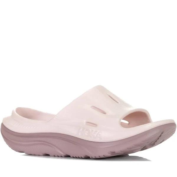 Hoka Ora Recovery Slide 3 Shoes in Cosmic Pearl/Quartzite, Size M 6/W 8