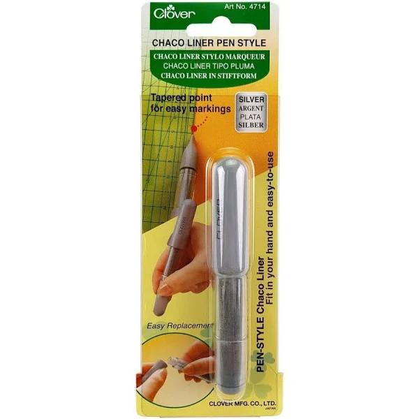 Clover Chaco Liner Pen Style Silver