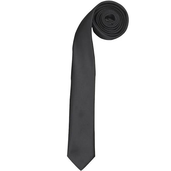 Premier Tie - Mens Slim Retro Work Tie (Pack of 2) White One Size