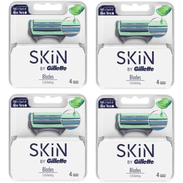 4 x Skin by Gillette 4 Pack Exfoliating Blades