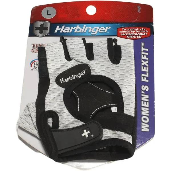 Harbinger Women's Flexfit Weight Lifting Gloves - White Large