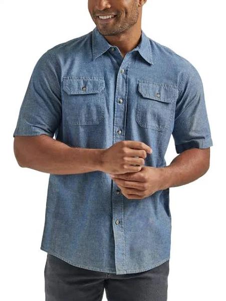 Wrangler Authentics Men's Short Sleeve Classic Woven Shirt