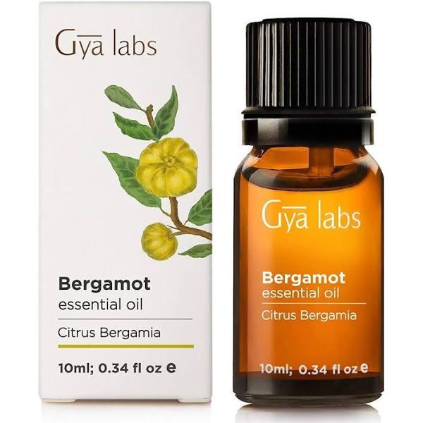 Bergamot Essential Oil 10 ml - 100% Pure, Undiluted, Organic, Natural & Therapeutic Grade For Aromatherapy, Skin and Relaxation - Gya Labs