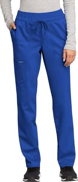 Cherokee Ww105p Mid Rise Tapered Leg Drawstring Pant, Price/Each - Royal, XXS