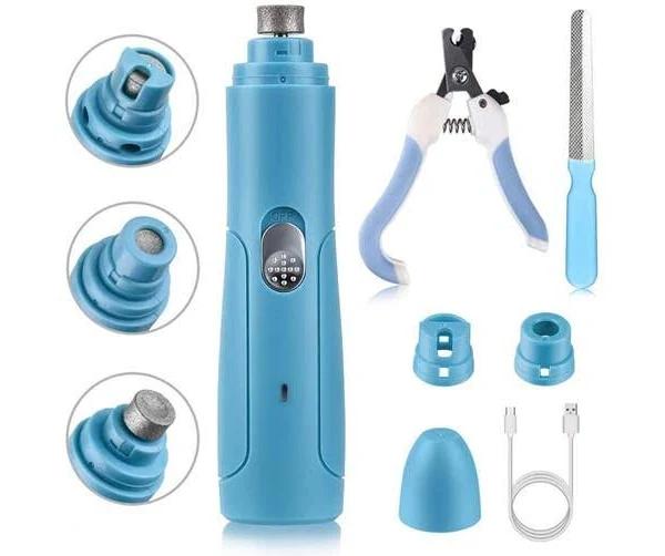 Dog Nail Grinder, Dog Nail Trimmer Electric Pet Nail Grinder Professional Rechargeable Low Noise Painless Paw For Small and Medium-sized Large Dogs