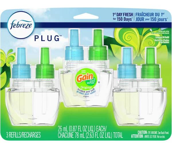 Febreze Plug in Air Freshener and Odor Eliminator, Scented Oil Refill