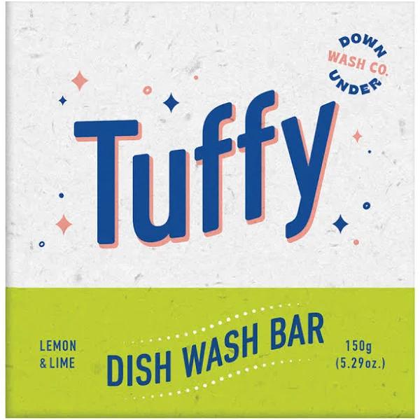 Downunder Wash Co Tuffy Dish Wash Bar Lemon Lime 150g