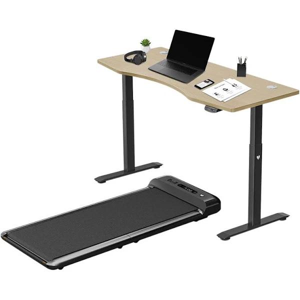 Lifespan Fitness - WalkingPad M2 Treadmill With Dual Motor Automatic Standing Desk in - Oak/Black - 150cm