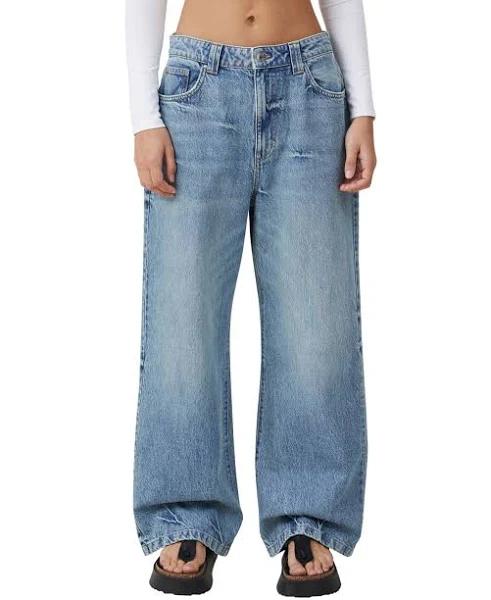 Cotton On - Women's Blue Wide Leg - Super Baggy Leg Jeans - Size 20 at The Iconic