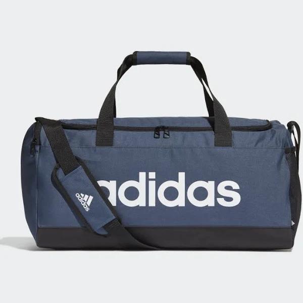 Adidas Essentials Logo 39L Blue White Duffel Bag