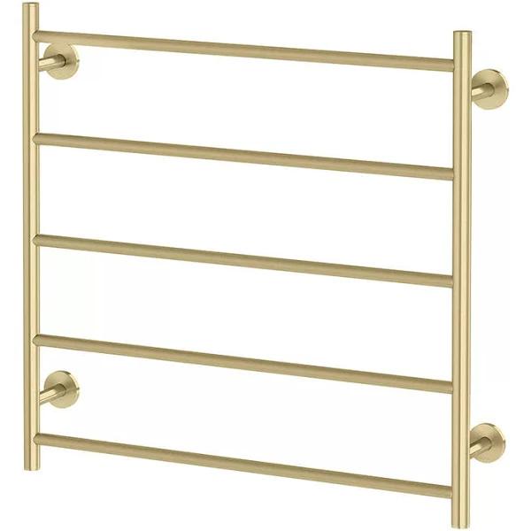 Phoenix Radii Heated Towel Ladder 750mm x 740mm Brushed Gold RA8751-12