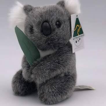 Korimco Koala with Leaf Am AB8 Kids 15cm Soft Toy