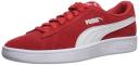 Smash V2 Suede Jr Sneakers - Youth 8-16 Years in High Risk Red/White, Size 5 by Puma