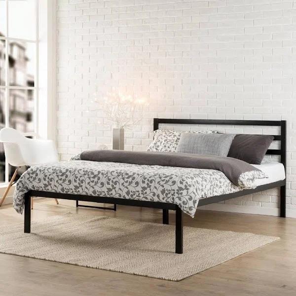 Zinus Modern Metal Bed Frame Black - King