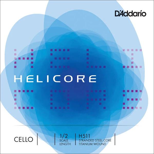 D'Addario Helicore Cello String Set, 3/4 Scale, Medium Tension