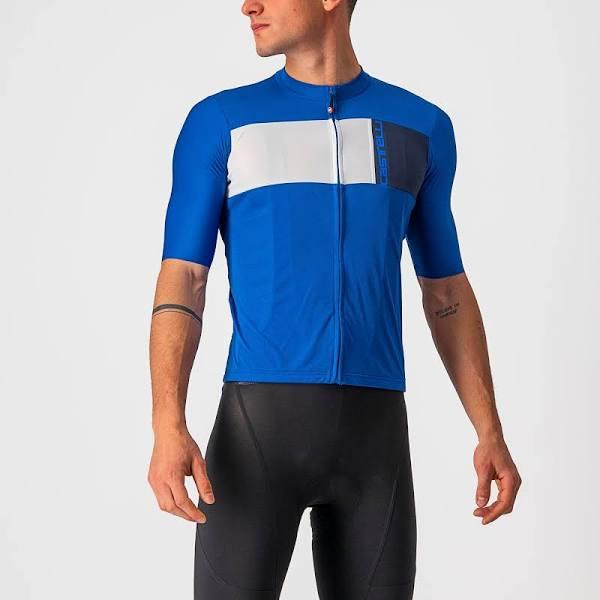 Castelli Prologo 7 Jersey - Azzurro Italia/Ivory/Savile Blue