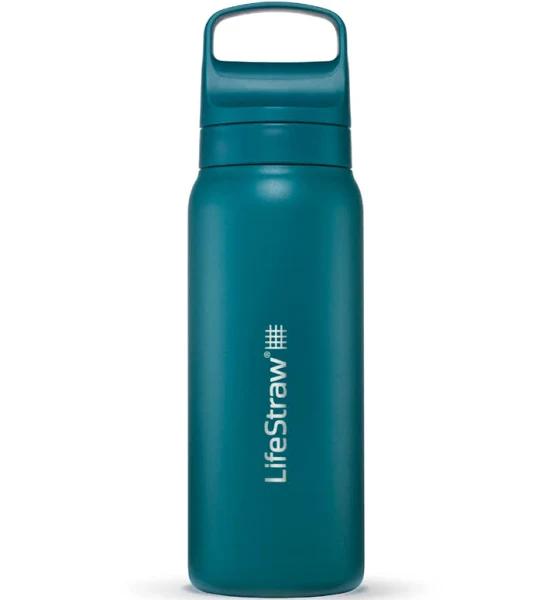 LifeStraw Go Stainless Steel Water Filter Bottle 700ml / Laguna Teal