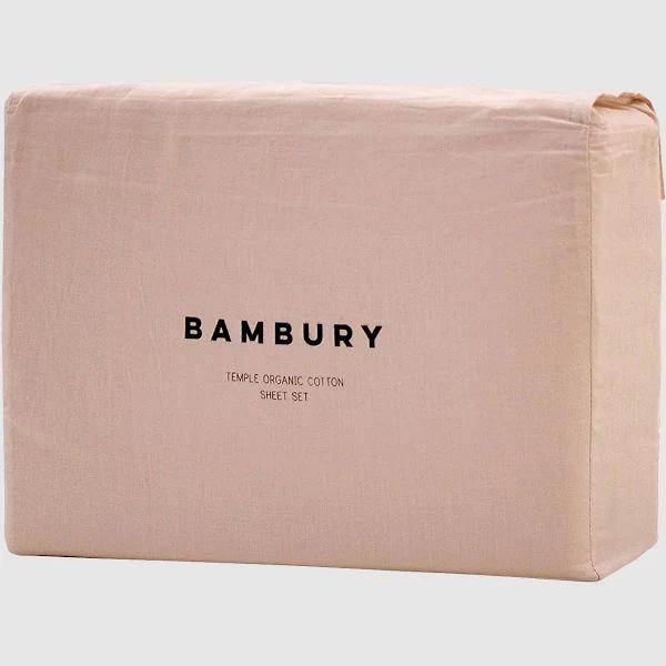 Bambury Double Temple Organic Cotton Sheet Set Rosewater