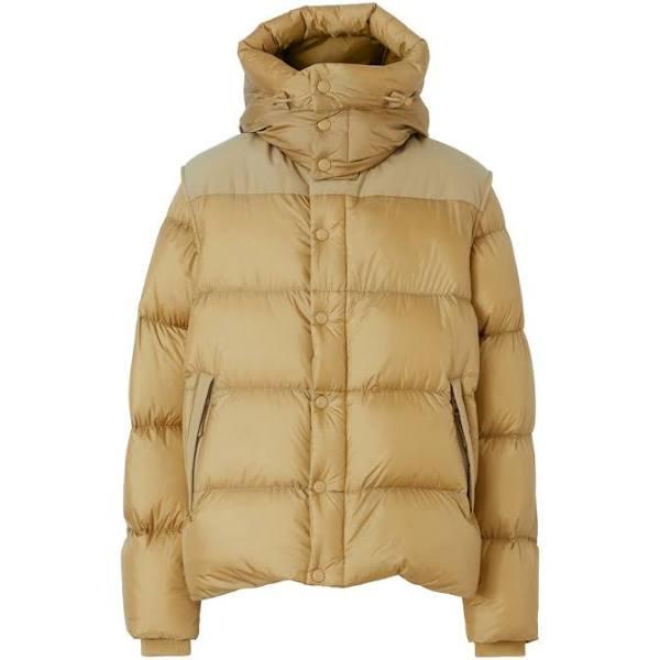 Burberry Detachable Sleeve Hooded Puffer Jacket , Size: M