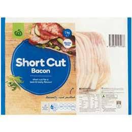 Woolworths Shortcut Bacon 1kg