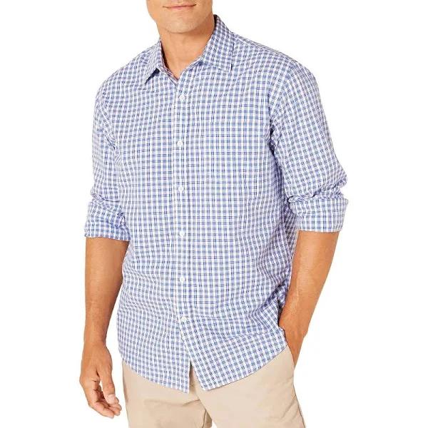 Amazon Essentials Men's Regular-fit Long-Sleeve Casual Poplin Shirt