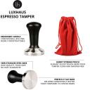 LuxHaus 51mm Espresso Tamper - Premium Barista Coffee Tamper with 100% Flat Stainless Steel Base