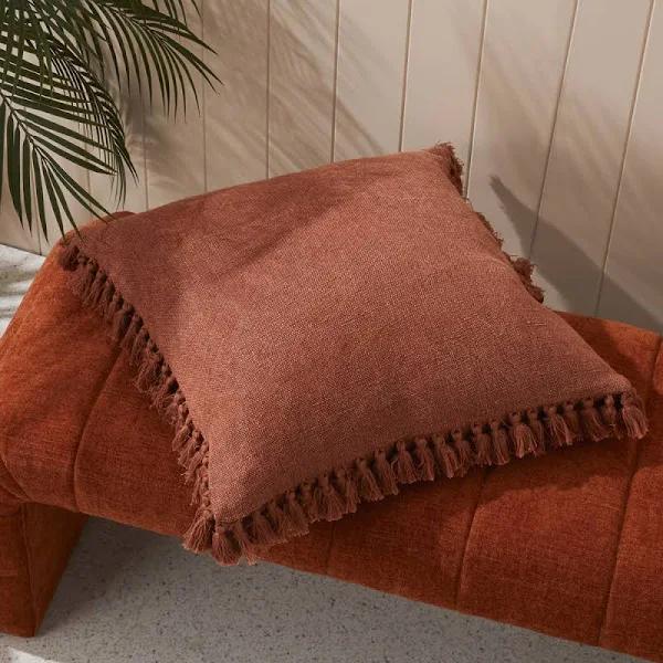 Adairs Yuri Red Earth Cushion