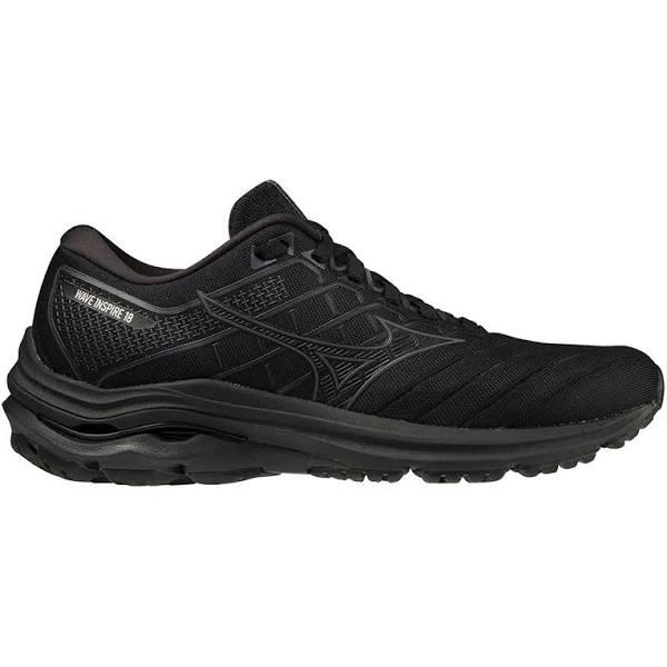 Mizuno | Womens Wave Inspire 18 (Black/Black) 9