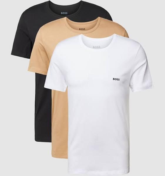 Boss 3 Pack Classic T-Shirt, Size 2XL, Beige