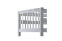 Nero Natural Pine Triple Bunk Bed - White